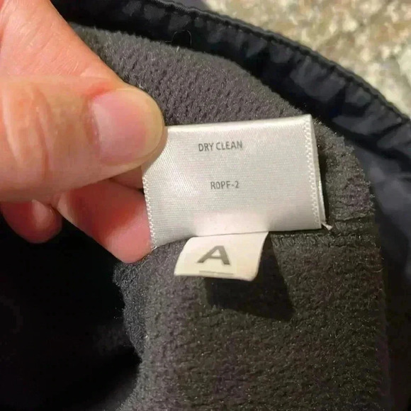 EUC Eileen Fisher Funnel Neck Long Asymmetrical Coat Jacket Fleece Lined Sz L - Picture 11 of 12